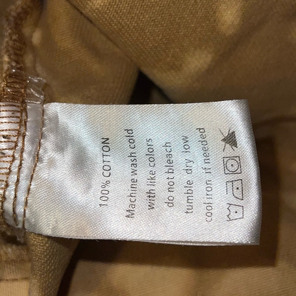 American Vintage Denim Khaki Zip Up Camo Upcycled Utility Retro Jacket Size XL - Picture 8 of 8